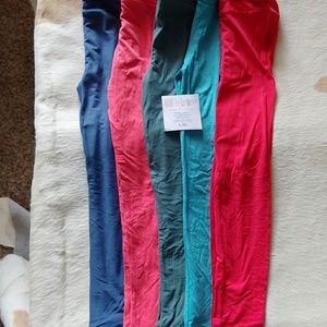LuLaRoe Bottoms - Lot 5 kids solids LuLaRoe Bottoms - Lot 5 kids solids